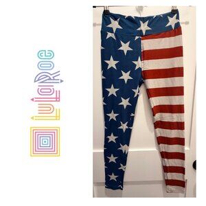 NWOT LuLaRoe Onesize Fourth of July Leggings